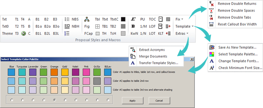 Sample Custom MS Word Ribbon